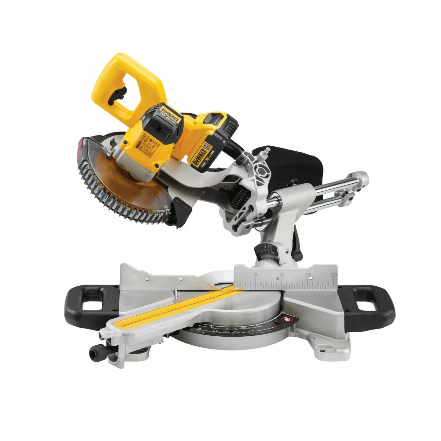 DeWALT DCS365P2 18V Li-Ion accu Afkortzaag set (2x 5,0Ah accu) - 184 x 16mm