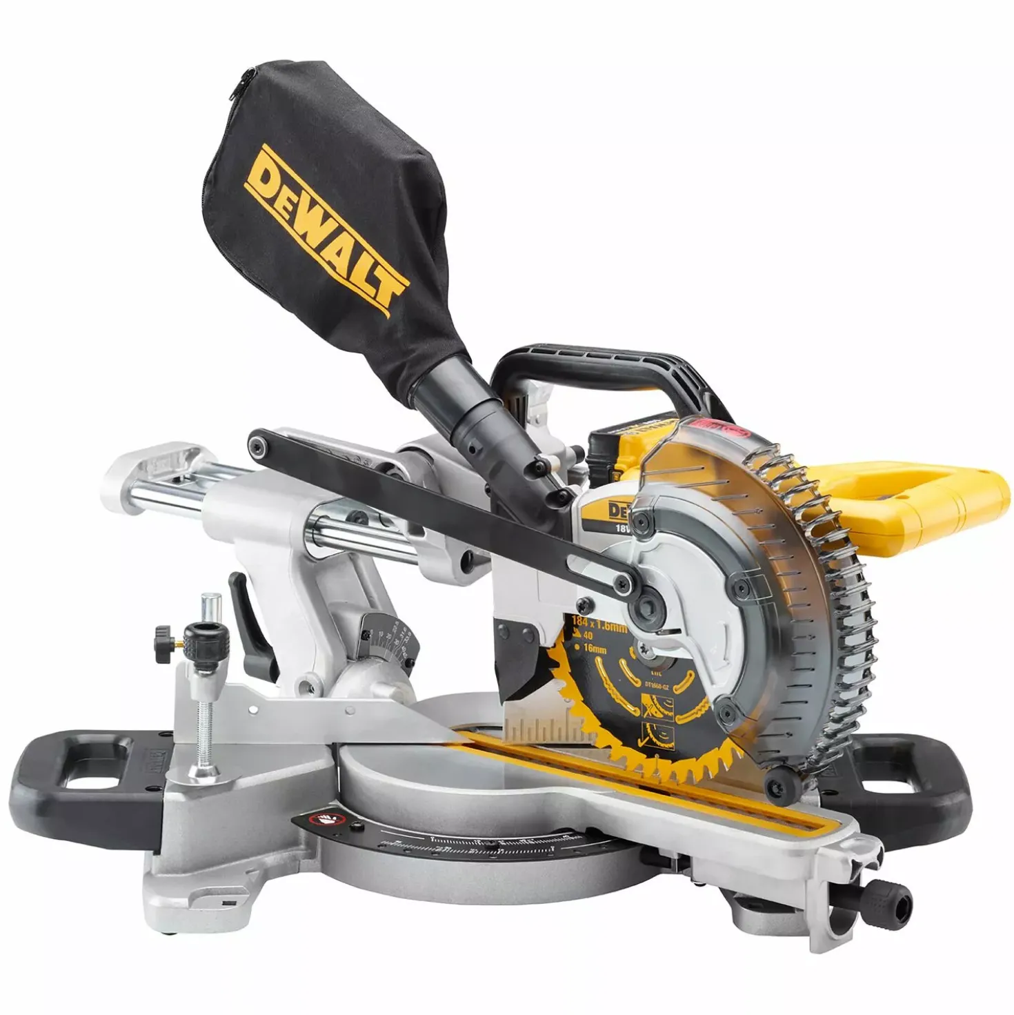 DeWALT DCS365P2 18V Li-Ion accu Afkortzaag set (2x 5,0Ah accu) - 184 x 16mm