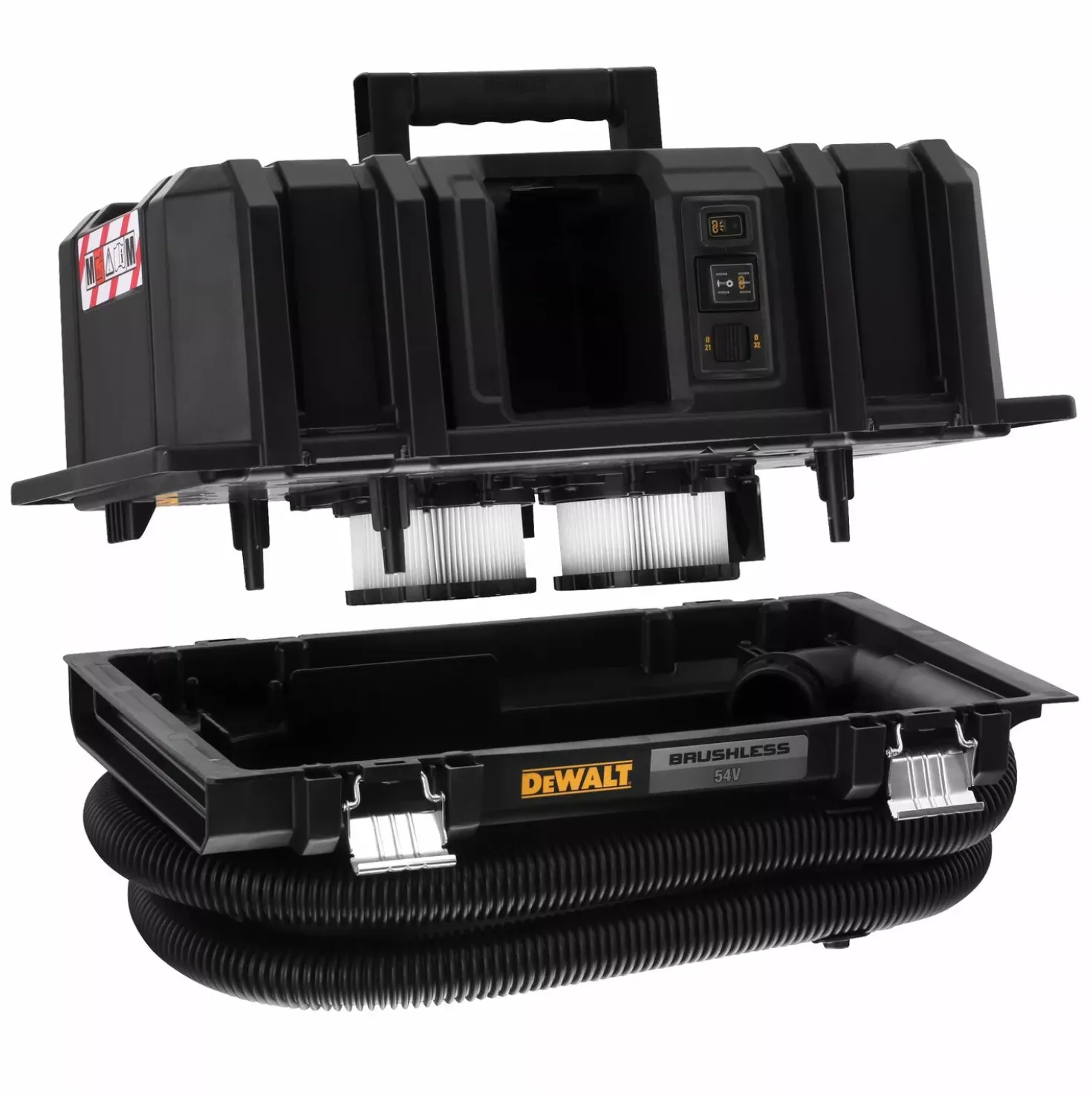 DeWALT DCV586MN-XJ 54V Li-ion XR FlexVolt accu bouwstofzuiger body - Nat/Droog - 2000W - M-Klasse - 11L - Koolborstelloos