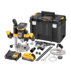 DeWALT DCW620H2-QW 18V Li-ion accu bovenfrees set (2x 5.0Ah POWERSTACK accu) in TSTAK - 12mm