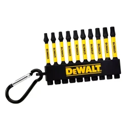 DeWALT DT7275 10-delige karbijnhaak bitset - Torx