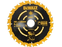 DeWALT DT10304 Extreme Cirkelzaagblad - 190 x 30 x 24T - Hout