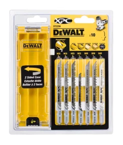 DeWALT DT2296-QZ 10 delig Decoupeerzaagblad set XPC in cassette - Hout / Kunststof / Laminaat
