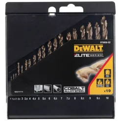 DeWALT DT5936-QZ ELITE KOBALT Metaalborenset - 10-delig in cassette
