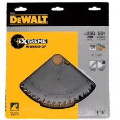 DeWALT DT4345-QZ Extreme Cirkelzaagblad - 250 x 30 x 50T - Hout / Trespa