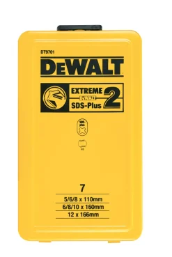 DeWALT DT9701-QZ EXTREME-2 SDS-Plus 7 delige Hamerborenset