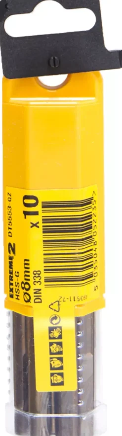 DeWALT DT5553-QZ HSS-G Extreme metaalboor - 8mm (10st)