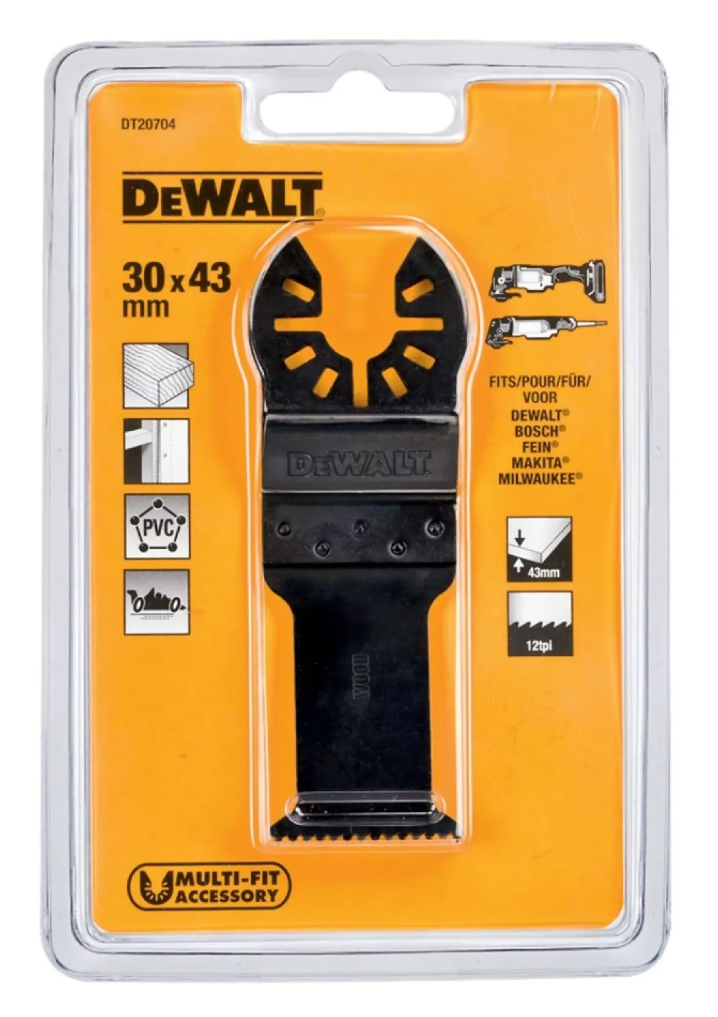 DeWALT DT20704-QZ universeel multitool zaagblad voor hout - 31mm
