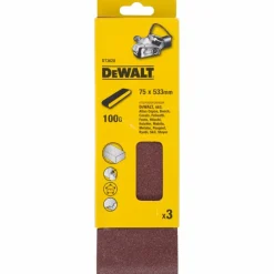 DeWALT DT3628 Schuurband - K100 - 75x533mm - 3st