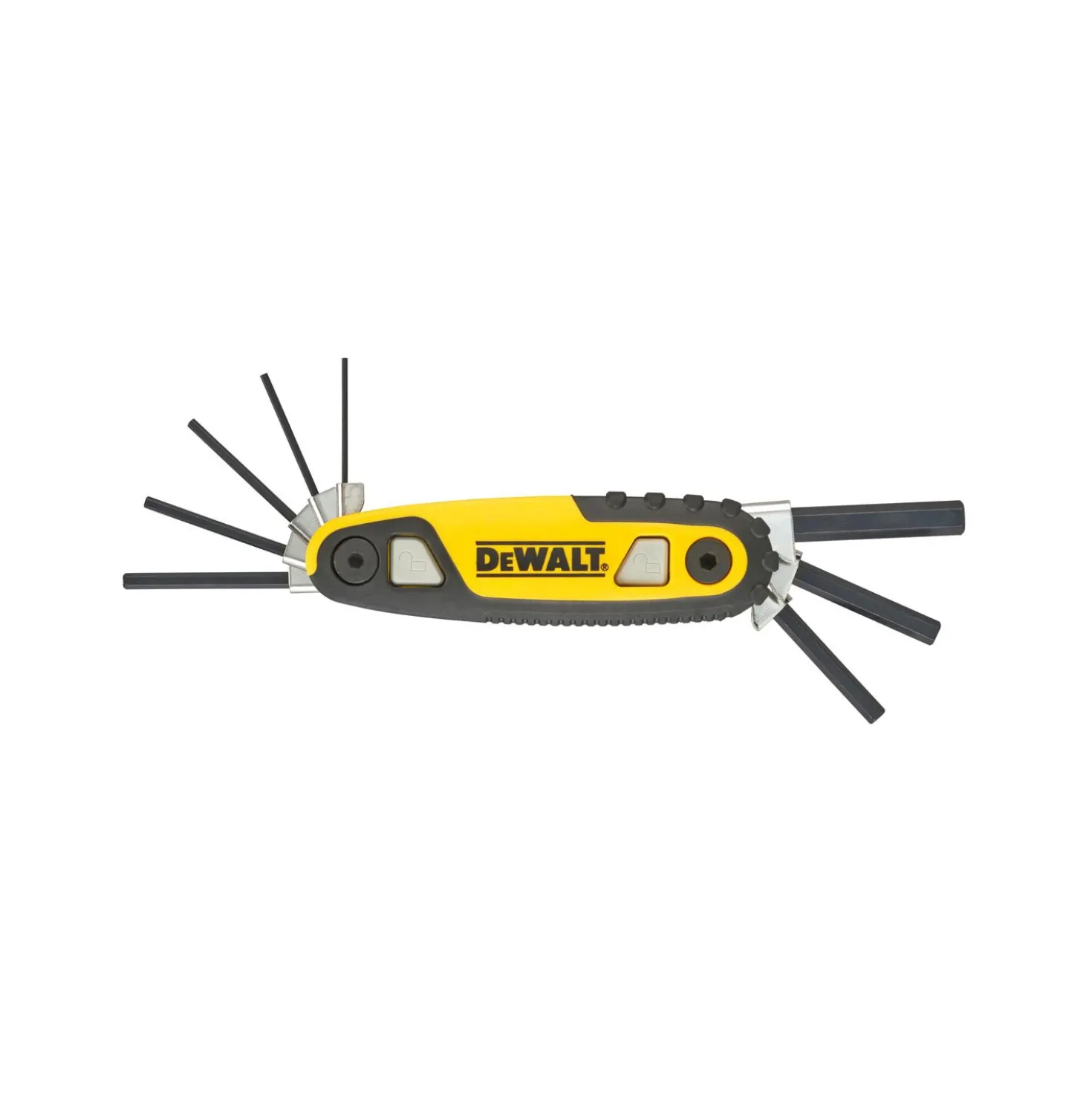 DeWALT DWHT0-70263 8-delige Inbussleutelset - Hex - 1,5-8mm - vouwbaar