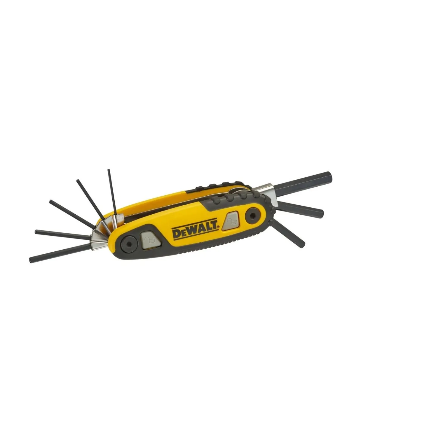 DeWALT DWHT0-70263 8-delige Inbussleutelset - Hex - 1,5-8mm - vouwbaar