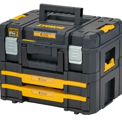 DeWALT DWST83395-1 TSTAK-Box II combokit gereedschapskoffer met twee ondiepe lades