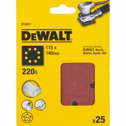 DeWALT Schuurvel - 115 x 140mm - 8 gaten - 25st