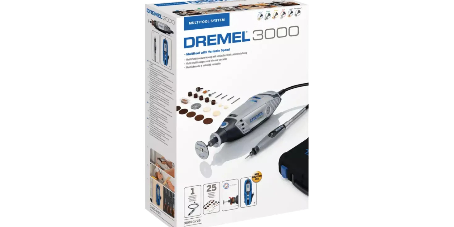Dremel 3000-1/25 Multitool incl. 25-delige accessoireset in koffer - 130W