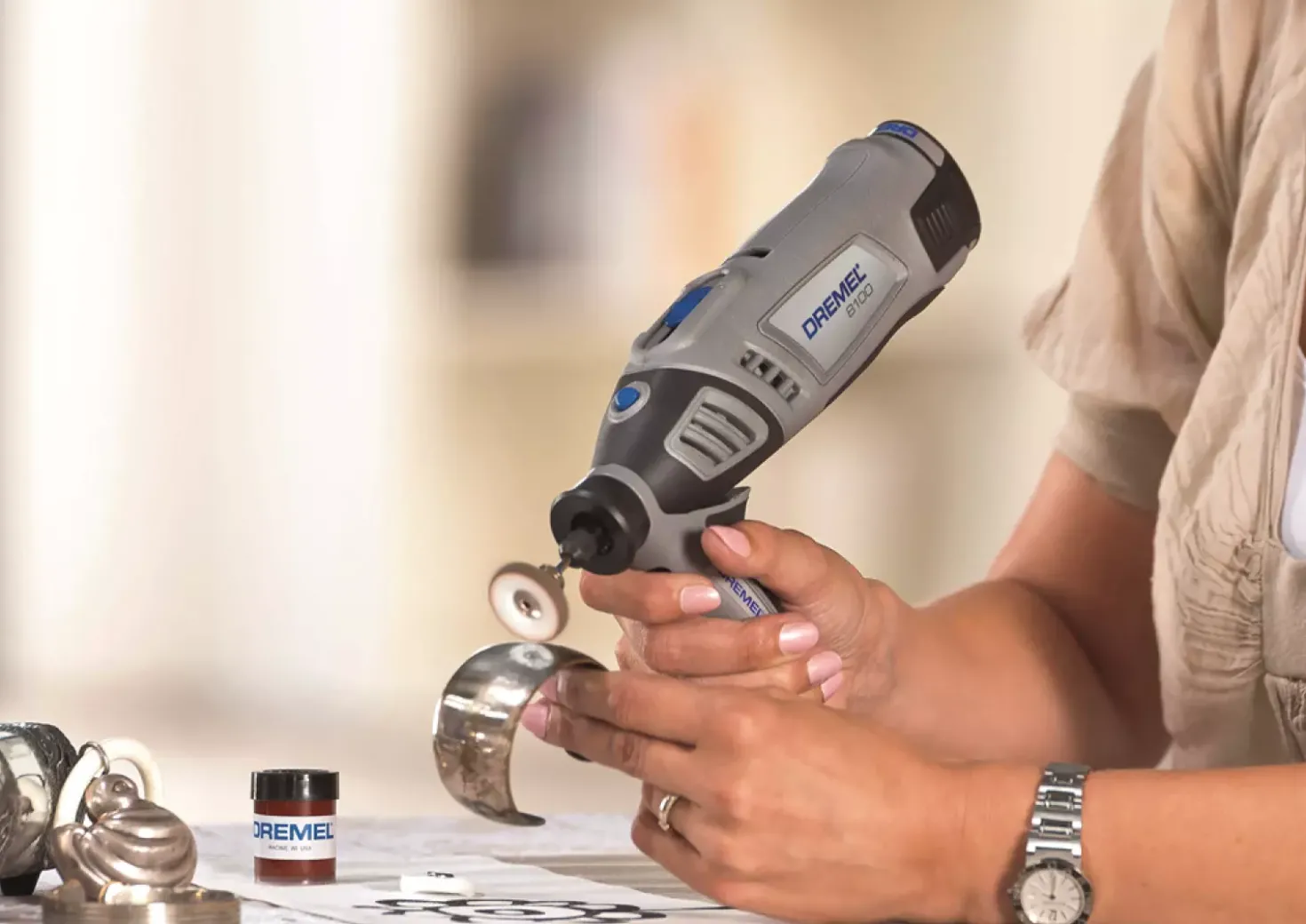 Dremel 2615S423JA Polijstschijf - 25 x 3,2mm - Metaal / Kunststof
