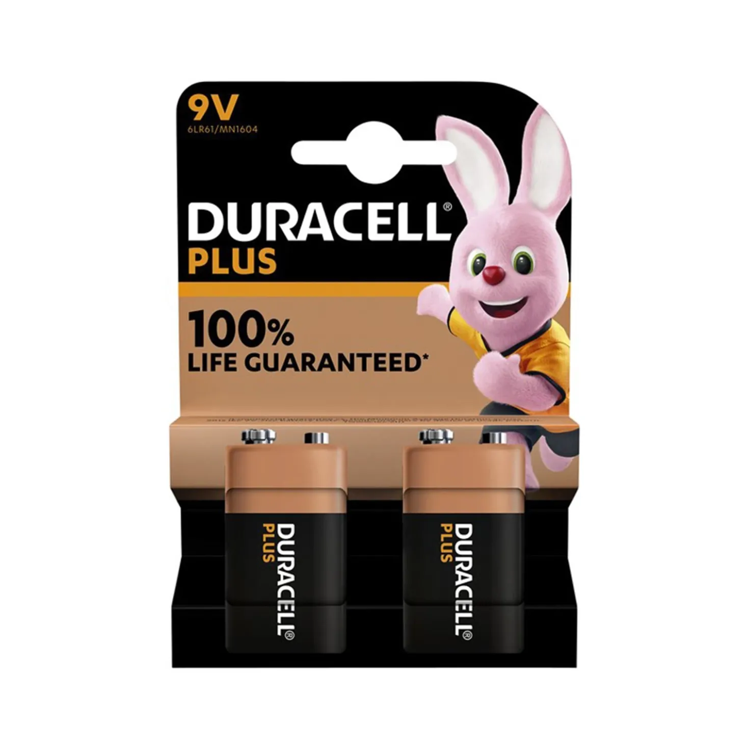 Duracell D142268 Plus alkaline batterij 9V - 2st