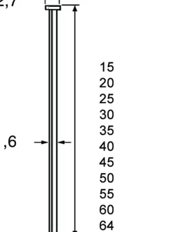 Dutack Fasteners 5138055 Brad - SKN16-20° - RVS - 1,6 x 32mm (2000st)