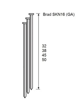 Dutack Fasteners 5138051 Brad - SKN16-20° - Verzinkt - 1,6 x 38mm (2000st)