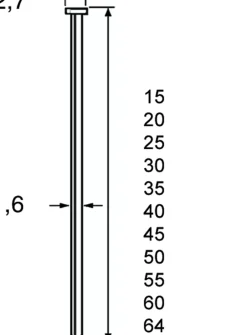 Dutack 5138036 SKN16 Brad - Verzinkt - 1,6 x 50mm (2500st)