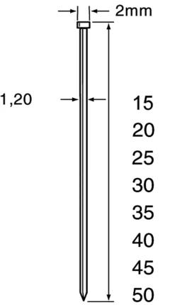 Dutack 5134033 SKN12 Mini Brad - Verzinkt - 1,2 x 40mm (5000st)