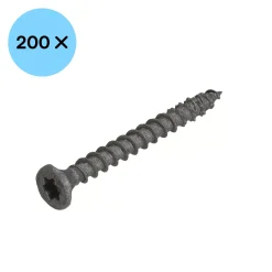 DynaPlus Unischroef - TX25 - Platkop - Voldraad - Gecoat - 200st