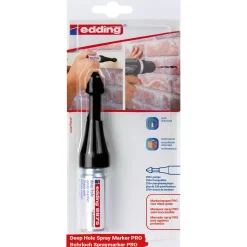 Edding ED066527 Markeerspray diep gat - E-8875 PRO blister zwart -1st