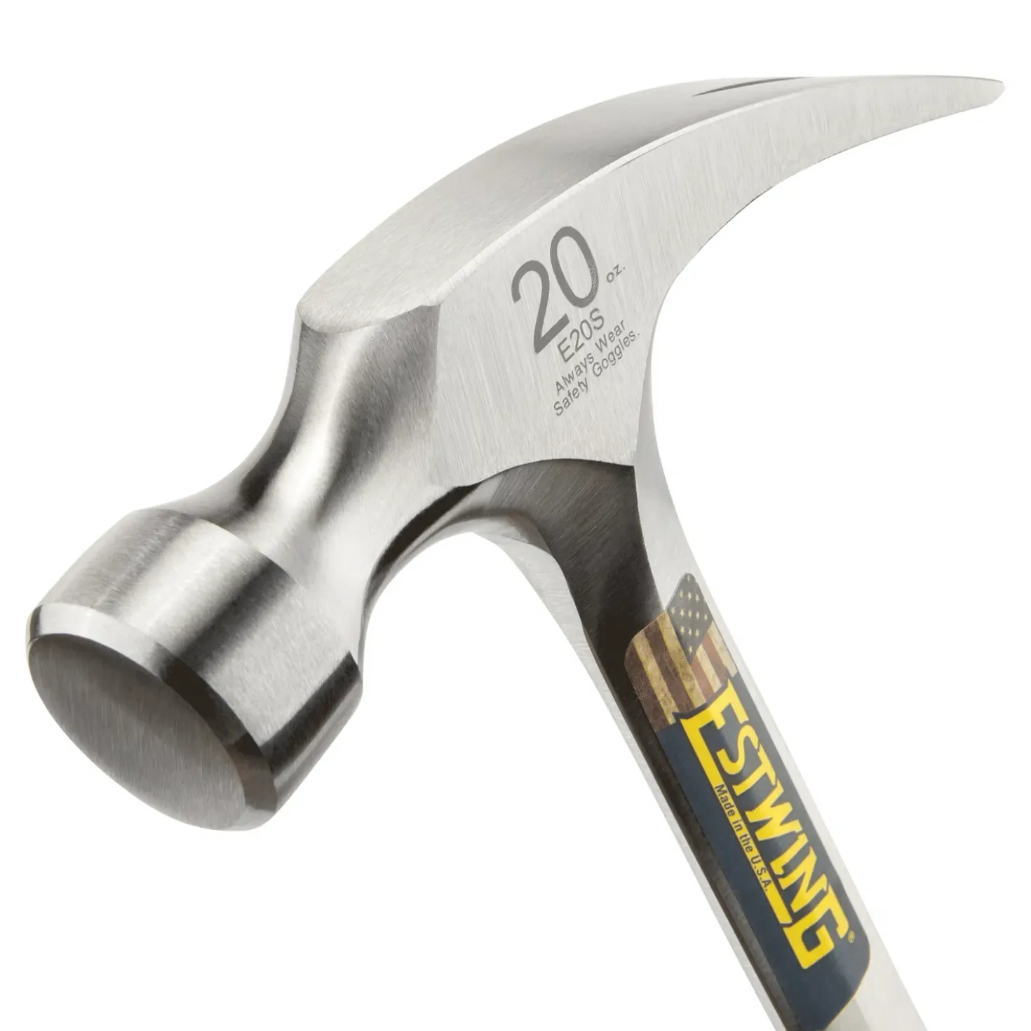 Estwing E20S Rechte klauwhamer - Leren handgreep - 800gr