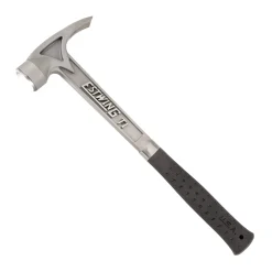 Estwing 02-45TIBK Rechte titanium klauwhamer - vinyl zwart handgreep - 370 gram kopgewicht