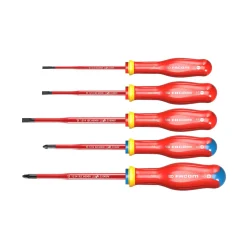 Facom ATP.J5TVEPB 5-delige Protwist VDE Schroevendraaierset - PZ/SL