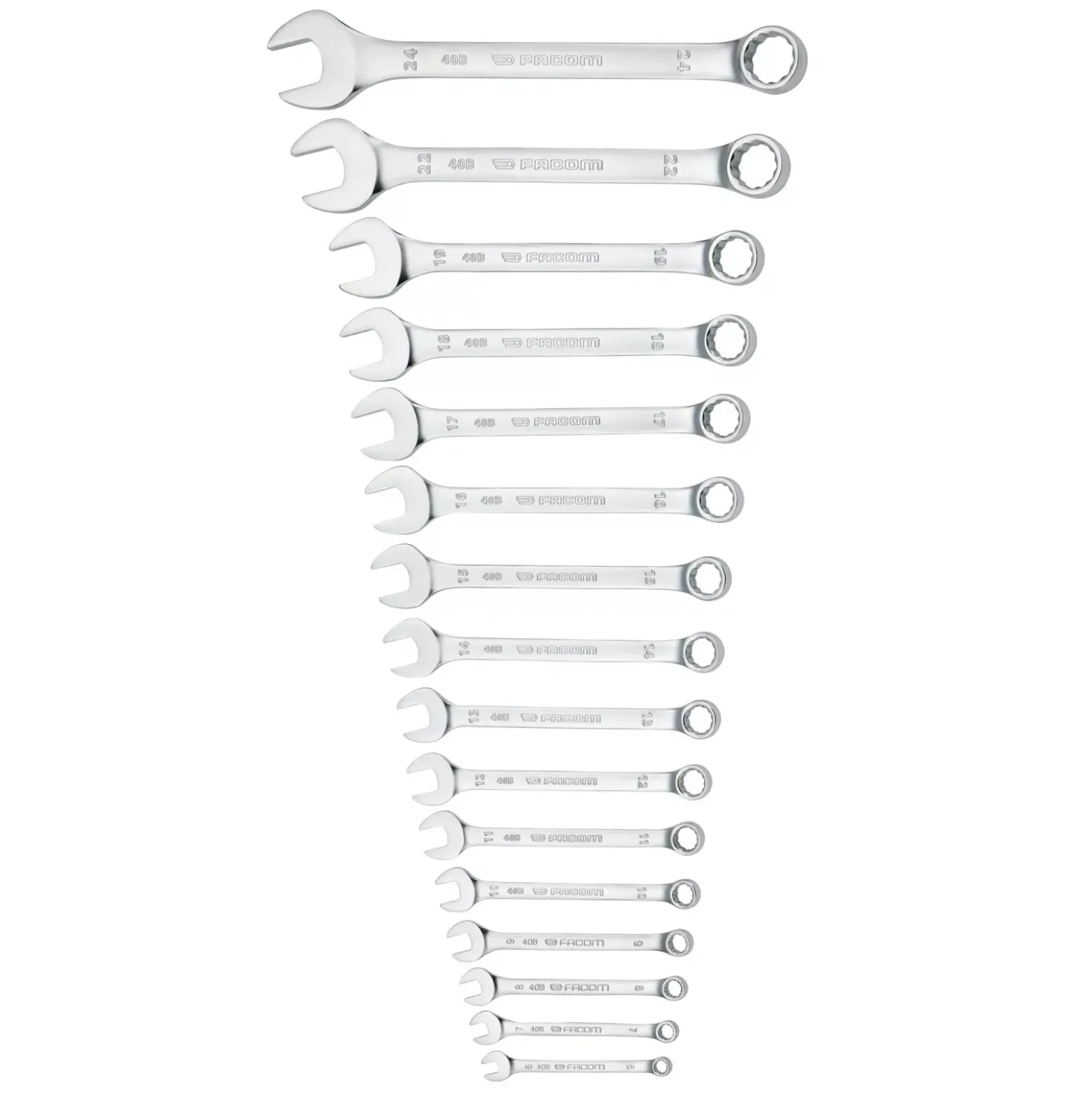 Facom 40B.JV16PB 16-delige Ringsteeksleutelset in etui - 6-24mm