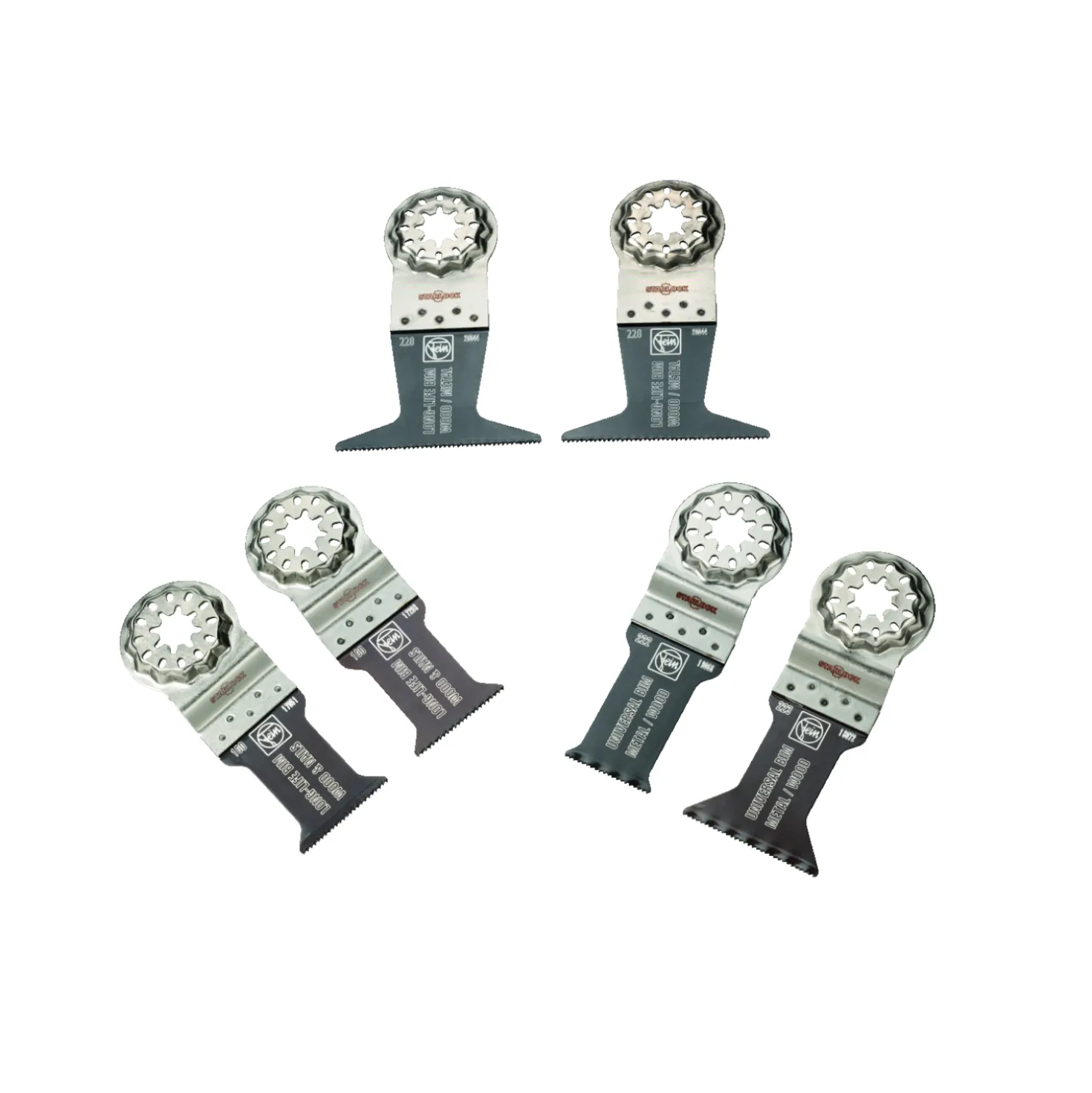 Fein 35222967010 6-delige invalzaagbladen set - Wood & Metal