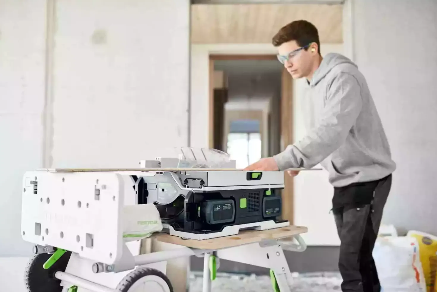 Festool CSC SYS 50 EBI-Basic 36V (2x18V) accu tafelcirkelzaag body incl. accessoires - 168mm