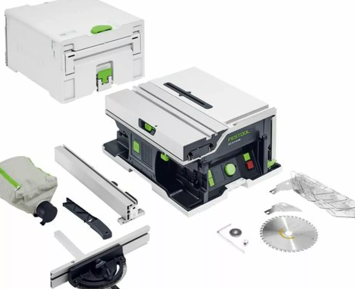 Festool CSC SYS 50 EBI-Basic 36V (2x18V) accu tafelcirkelzaag body incl. accessoires - 168mm