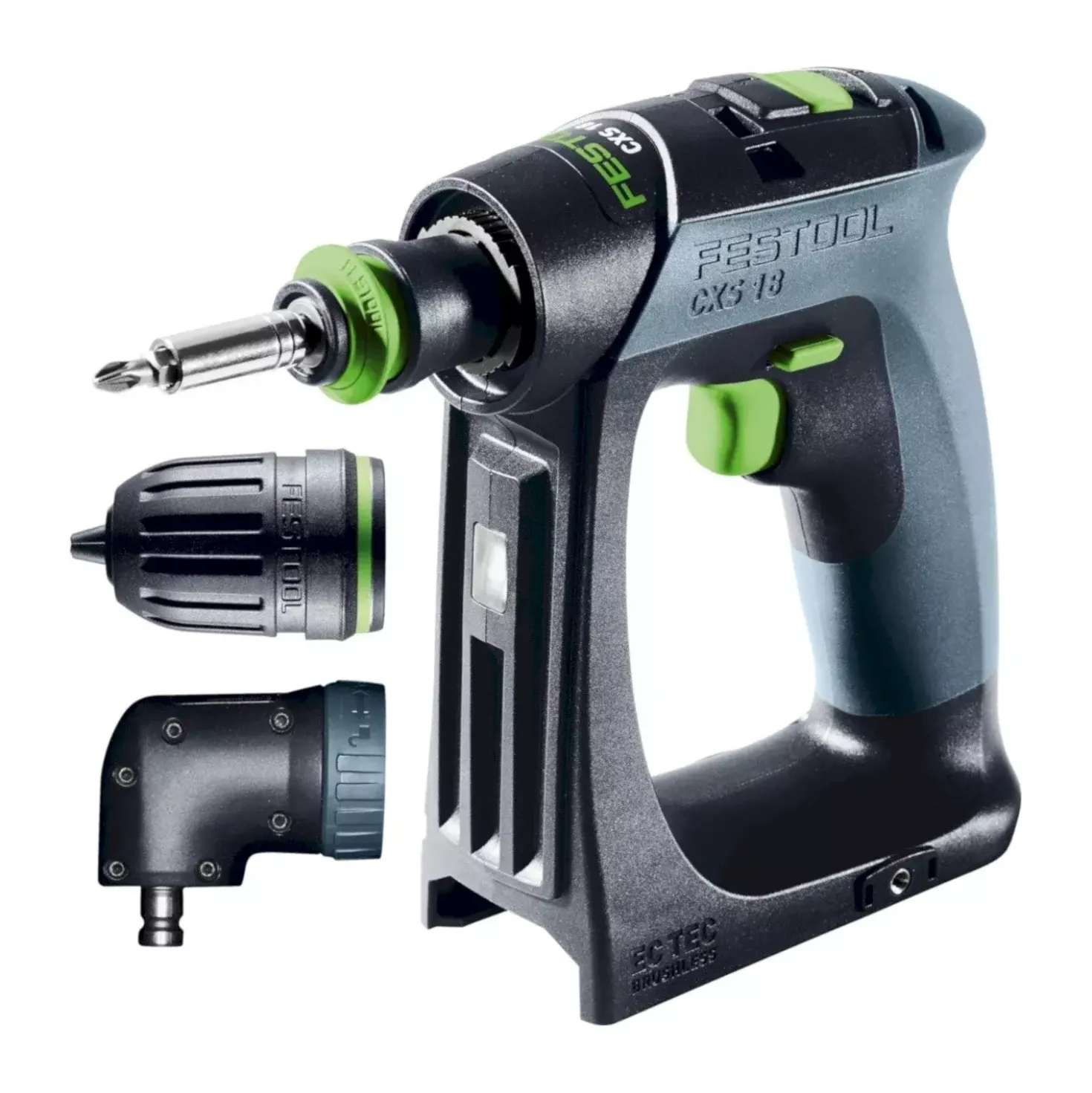 Festool CXS 18-Basic-Set 18V Li-Ion accu schroefboormachine body incl. bitset in systainer - 40Nm