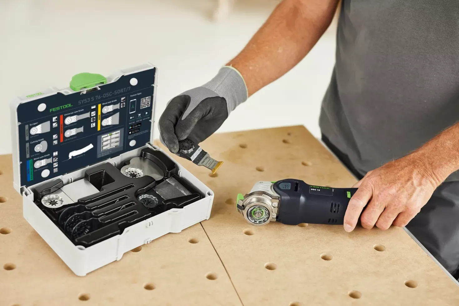 Festool 578116 7-delige Multitool zaagbladset SYS3 S 76-OSC-SORT/7