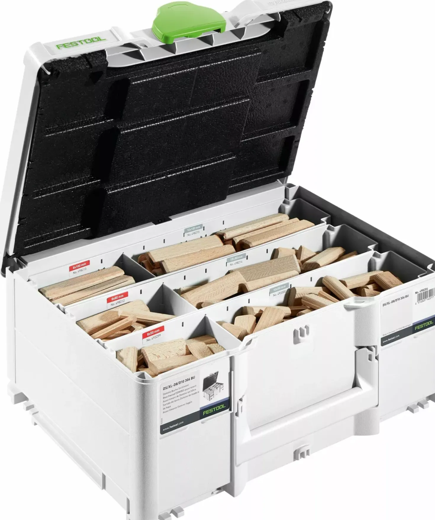 Festool DS/XL D8/D10 306 BU DOMINO XL stenen beuken in systainer