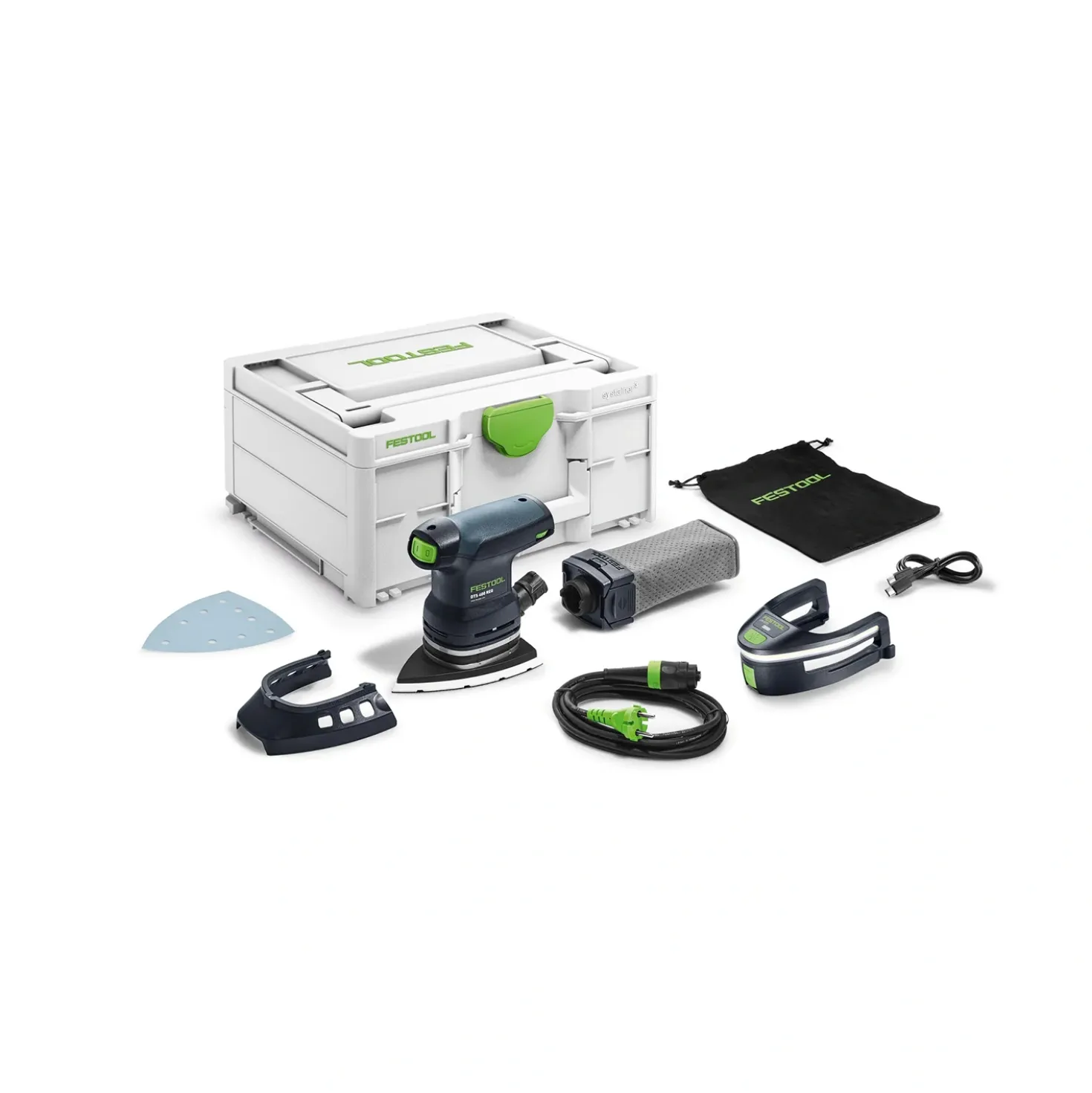 Festool DTS 400 REQ-Plus Deltaschuurmachine in systainer - 250W - 100 x 150mm