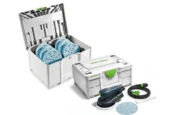 Festool ETS EC 150/5 EQ-SYS GR Excenterschuurmachine inclusief schuurschijvenset in systainers