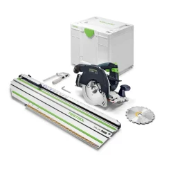 Festool HKC 55 KEB-Basic-FSK420 18V accu pendelkapzaag body in systainer met geleiderail