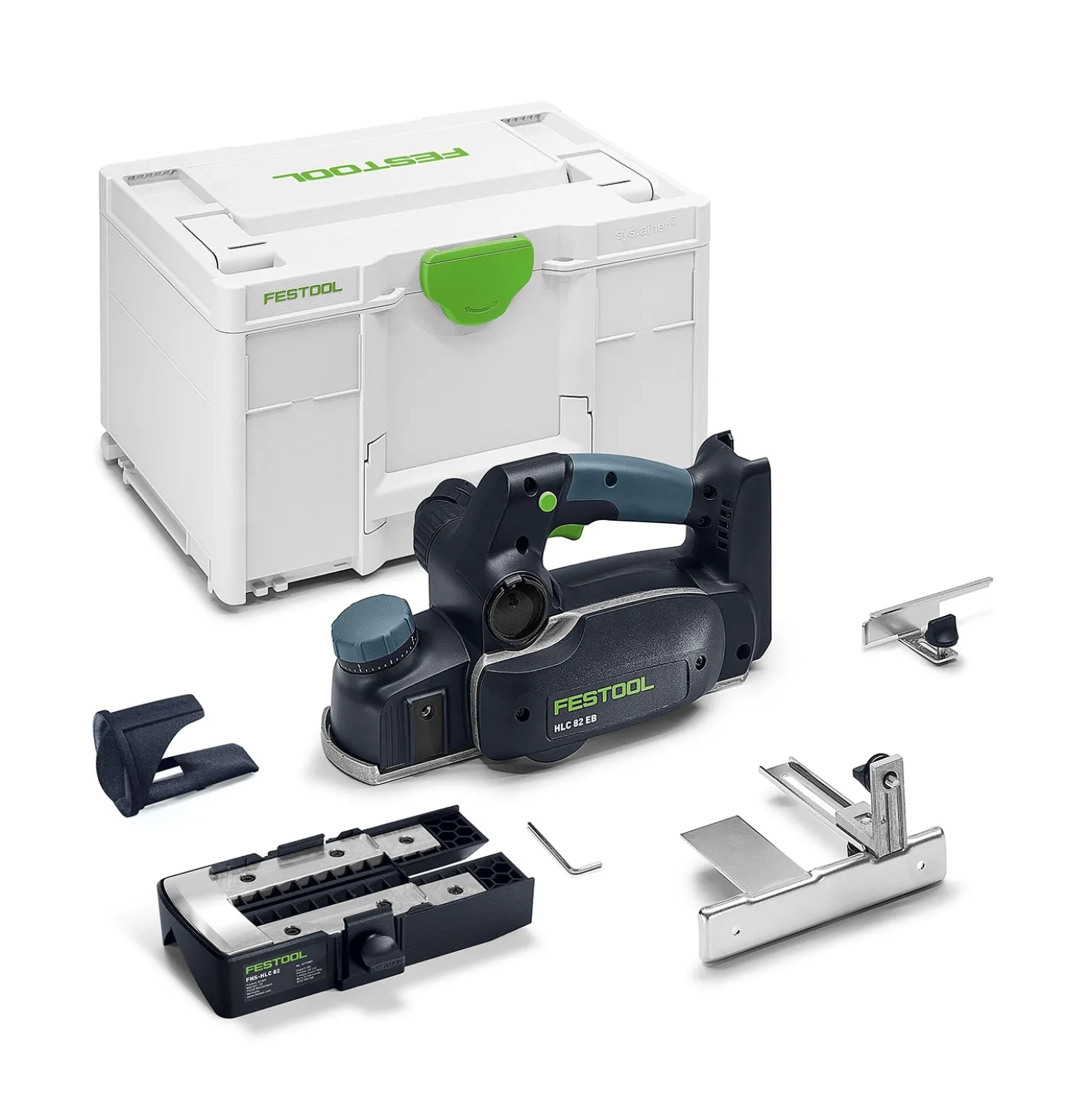 Festool HLC 82 EB-Basic-Set 18V accu schaafmachine incl accessoires in systainer - 82mm