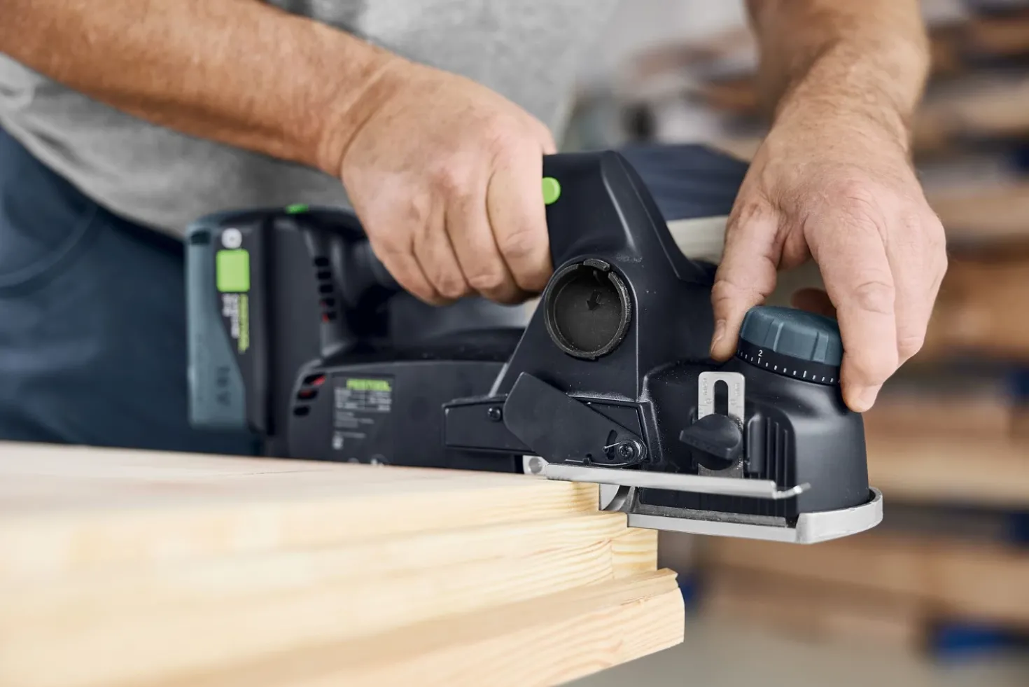 Festool HLC 82 EB-Basic-Set 18V accu schaafmachine incl accessoires in systainer - 82mm