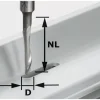 Festool 491036 HS S8 D5/NL23 Aluminiumfrees - 8" - 5mm - 23/65mm