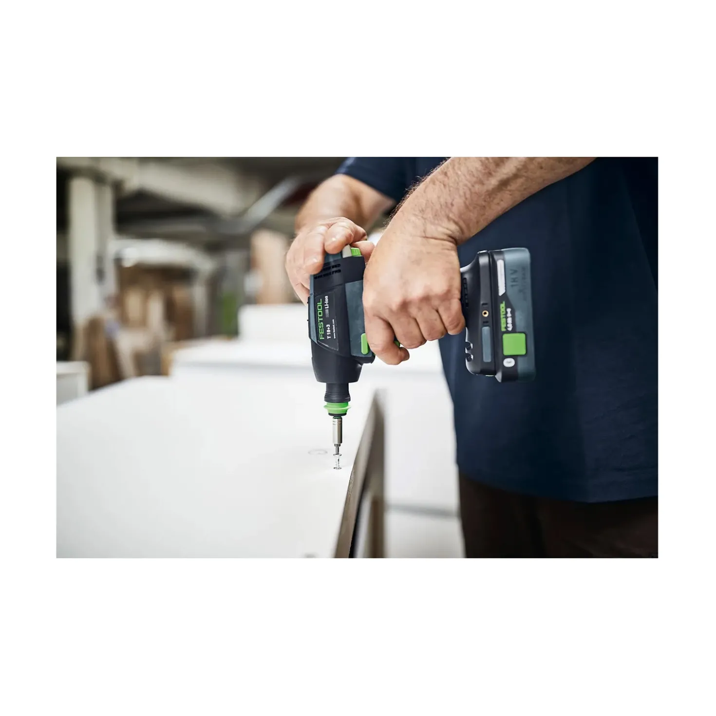 Festool T18+3 Basic-Set 18V Li-Ion accu schroefboormachine body incl. boorkoppen in systainer - 50Nm Festool