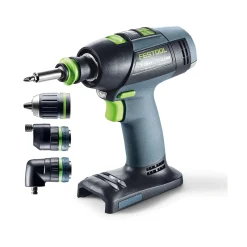 Festool T18+3 Basic-Set 18V Li-Ion accu schroefboormachine body incl. boorkoppen in systainer - 50Nm Festool