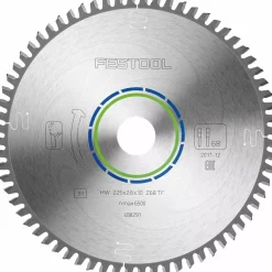 Festool 488291 / TF68 Cirkelzaagblad - 225 x 30 x 68T - Hout / Epoxy / Aluminium / Kunststof