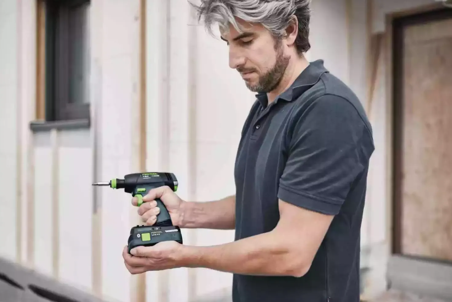 Festool T 18+3 HPC 4,0 I-Set 18V Li-Ion accu schroefboormachine set (2x 4,0Ah) incl. boorkoppen in systainer - 50Nm