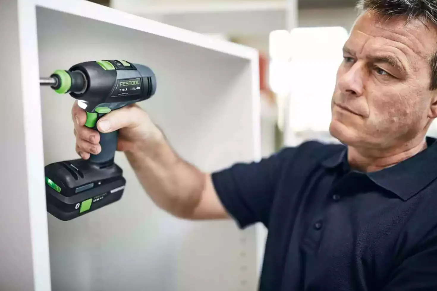 Festool T 18+3 HPC 4,0 I-Set 18V Li-Ion accu schroefboormachine set (2x 4,0Ah) incl. boorkoppen in systainer - 50Nm