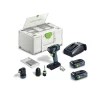 Festool 579350 TXS 18 TBX4,0 I-Set 18V Li-ion accu schroefboormachine set (2 x 4,0Ah) met bitcassette in systainer