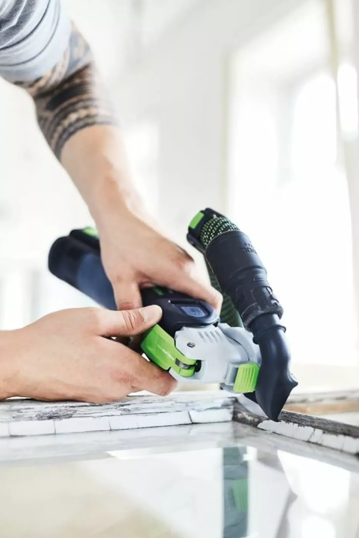 Festool VECTURO OSC 18 E-Basic-Set 18V Li-Ion accu oscillerende multitool body in systainer - koolborstelloos