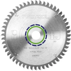 Festool 496306 / 160x2,2x20 TF52 Cirkelzaagblad - 160 x 20 x 52T - Aluminium